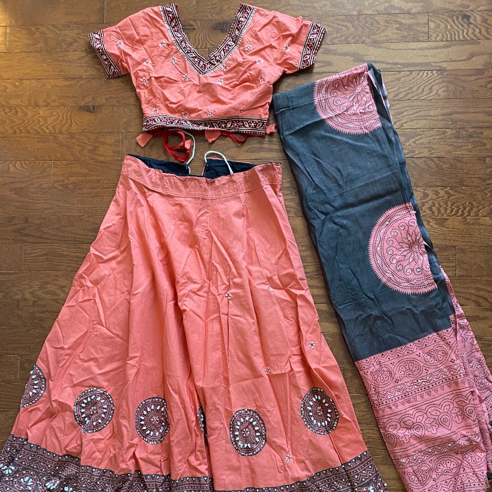 Coral Lehenga